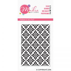 pattern it #2 design photopolymer stamp for crafts, arts and DIY by Mudra