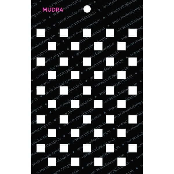 Craft Stencils - Checkers 6x4 - Mudra