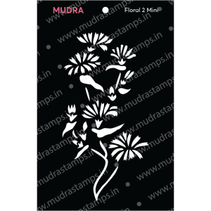Craft Stencils - Floral Mini 2 3x4 - Mudra