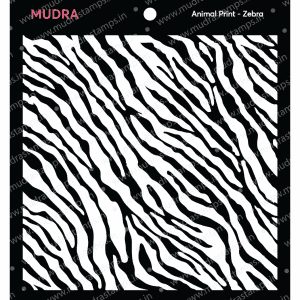 Craft Stencils - Zebra 6x6 - Mudra
