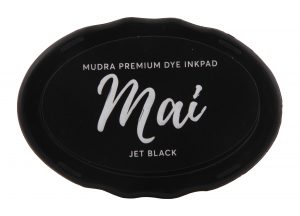 Stamping Dye Inkpad Mai - Jet Black - Mudra