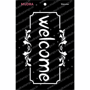 Craft Stencils - Welcome 3x4 - Mudra