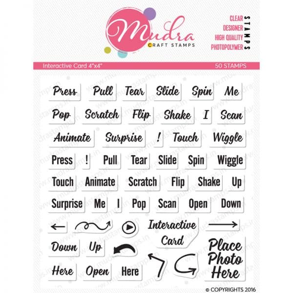 card design photopolymer stamp for crafts, arts and DIY by Mudra