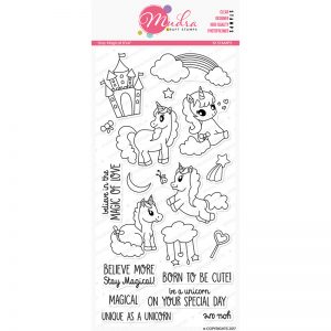 stay magical design photopolymer stamp for crafts, arts and DIY by Mudra