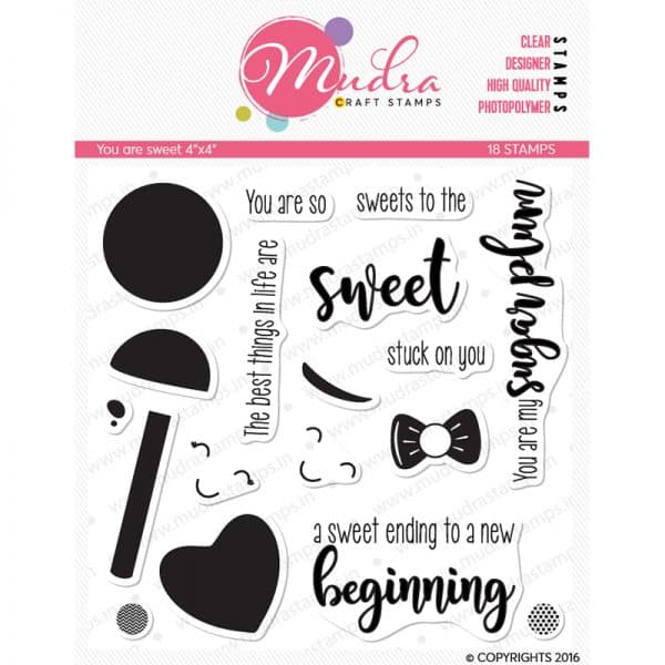 you are sweet design photopolymer stamp for crafts, arts and DIY by Mudra