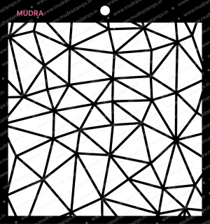 Craft Stencils - Polygons 6x6 - Mudra