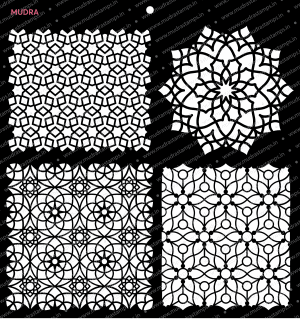 Craft Stencils - Arabic 12x12 - Mudra