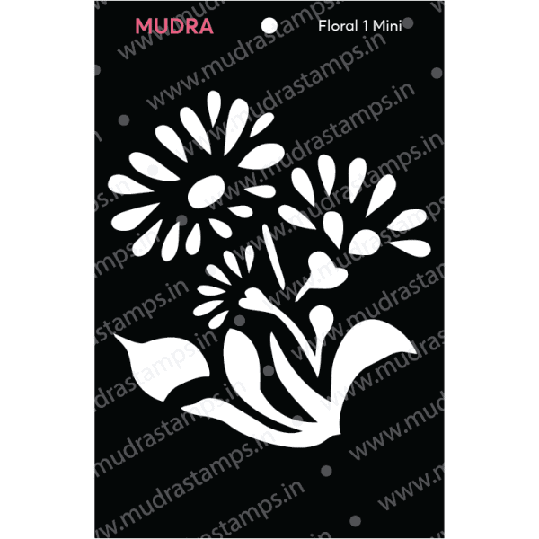 Craft Stencils - Floral Mini 1 3x4 - Mudra