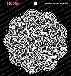 Craft Stencils - Indian Ornate Mandala 6x6 - Mudra
