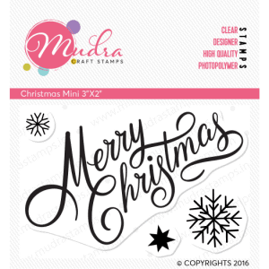 christmas mini design photopolymer stamp for crafts, arts and DIY by Mudra