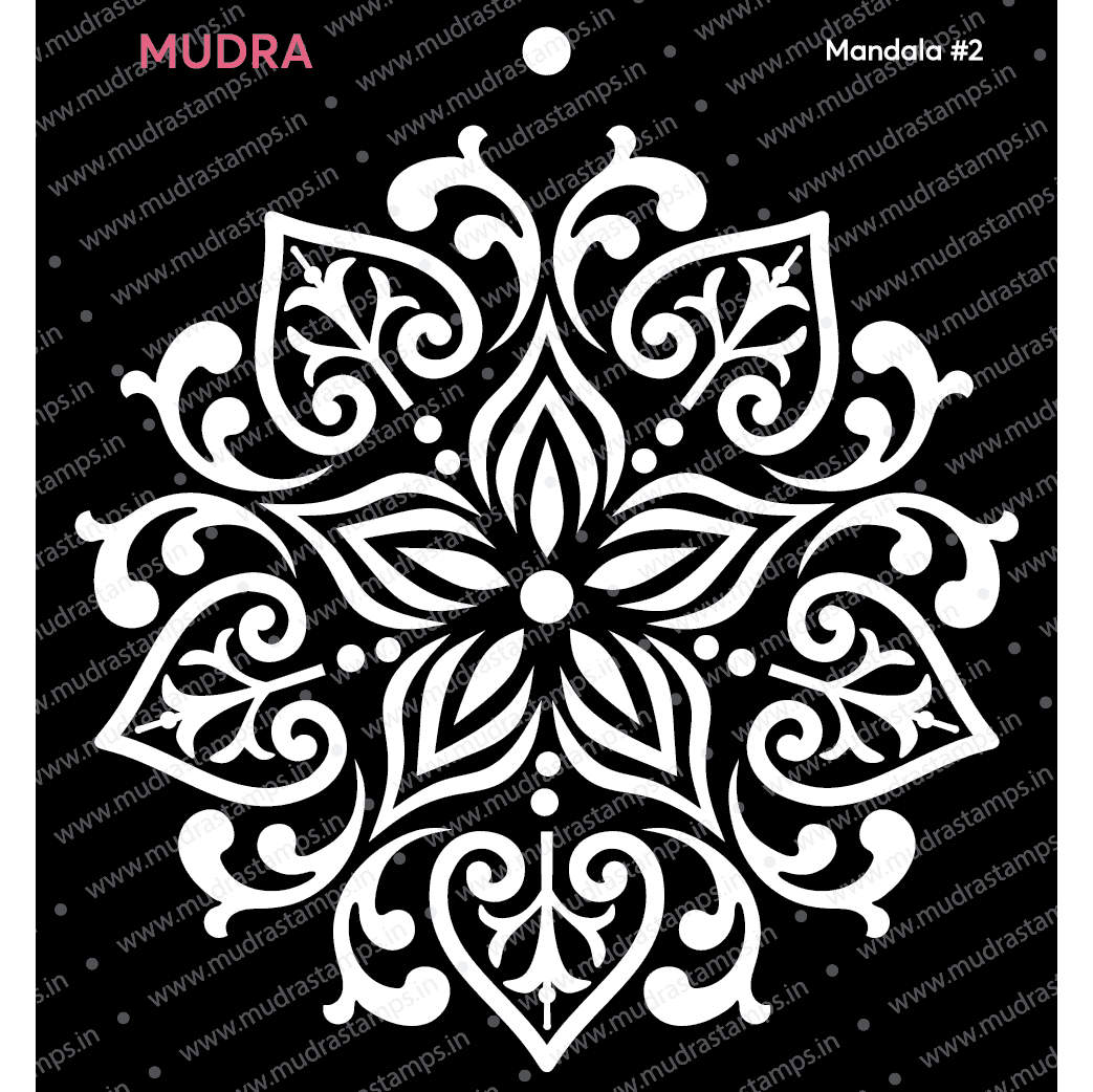 Mudra Stencil - Mandala #2 6x6