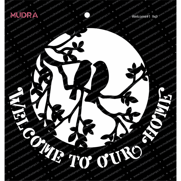 Craft Stencils - Welcome # 1 9x9 - Mudra