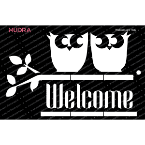 Craft Stencils - Welcome #2 9x6 - Mudra