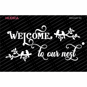 Craft Stencils - Welcome #3 9x6 - Mudra