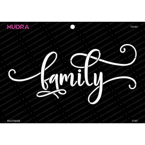 Craft Stencils - Family 9x6- Mudra