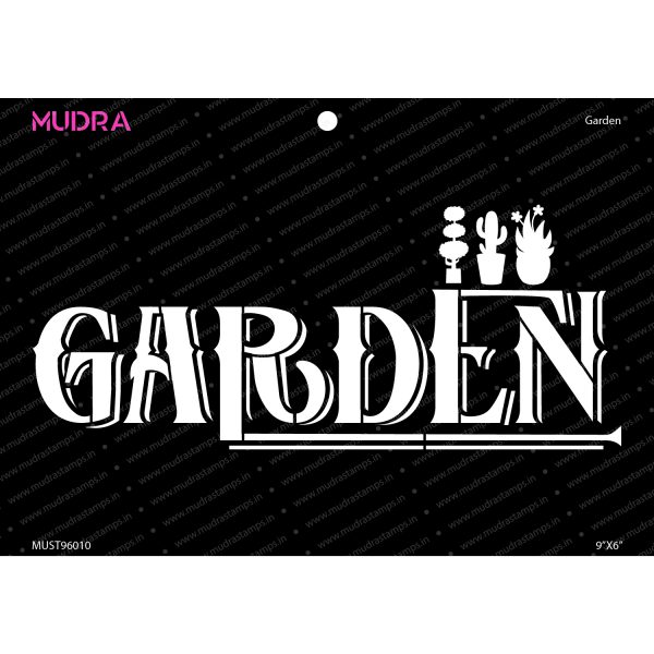 Craft Stencils - Garden 9x6- Mudra